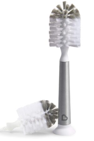 Munchkin Shine Stainless Steel Bottle Brush and Refill Brush Head