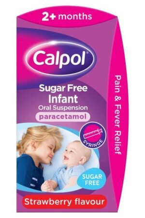 Calpol Infant Suspension, Paracetamol, 2+ Months, Strawberry Flavour, 100ml