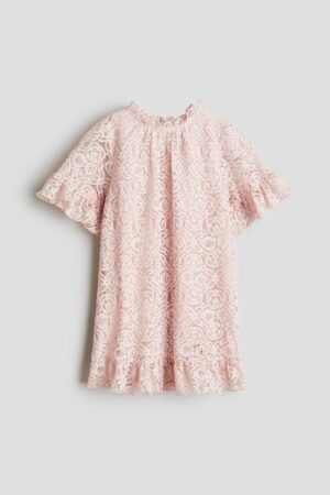 Ruffle Bloom Dress Light pink