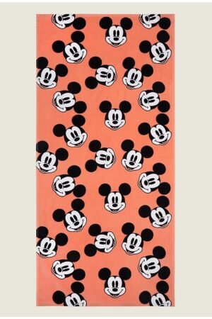 Disney Mickey Mouse Printed Coral Beach Towel