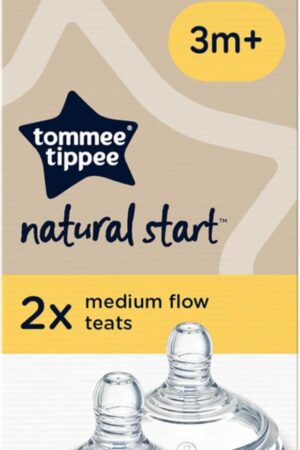 Tommee Tippee Natural Start Teats, 3m+, 2 Pack