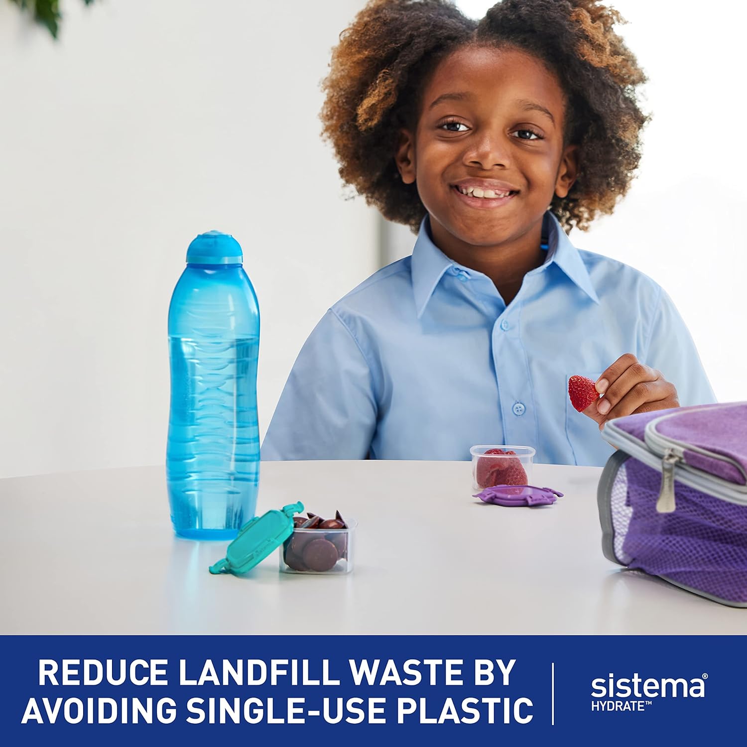 Sistema Twist 'n' Sip Squeeze Sports Water Bottle - Image 4