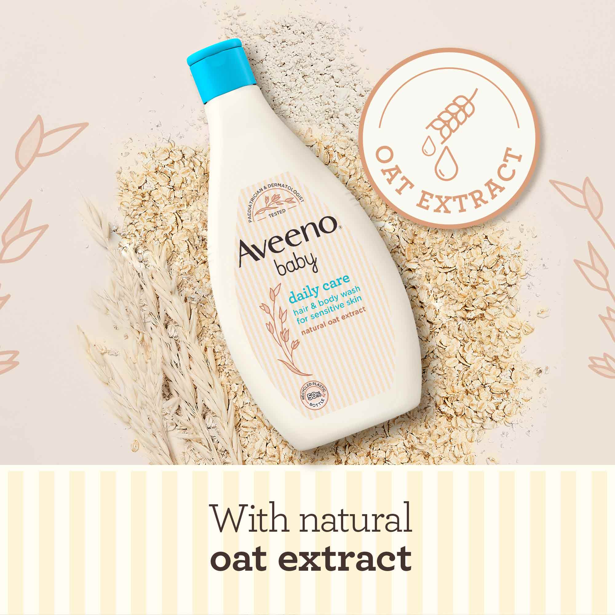 Aveeno Baby Daily Care Hair & Body Wash 400ml - Image 3