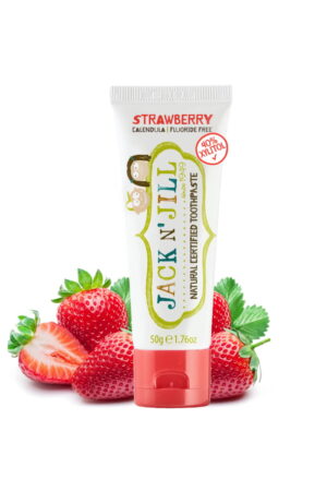 Jack N Jill Organic Strawberry Toothpaste with Natural Flavouring 50ml