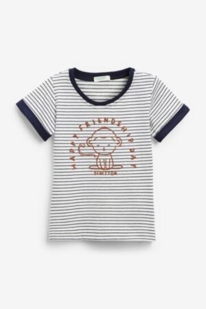 Benetton Striped Friends Tshirt