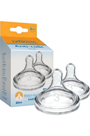 Dr Brown’s Silicone Teat 6m+ [Wide Neck]