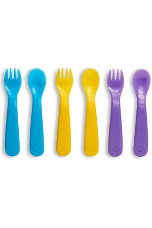 Munchkin Colour Change Toddler Forks and Spoons, Pack of 6