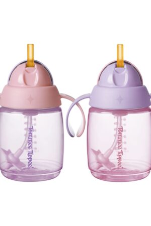 Tommee Tippee Trainer Straw Cup, 6m+, 240ml, 2 Pack