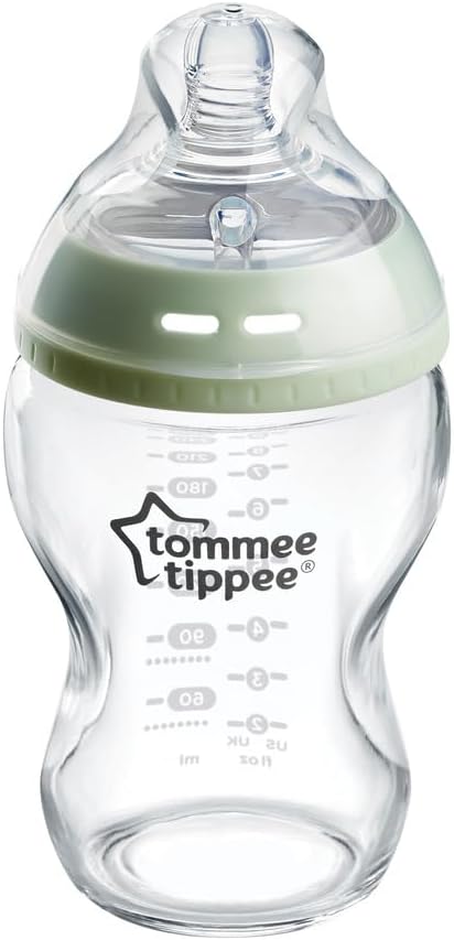 Tommee Tippee Glass Baby Bottle, 0m+, 250 ml - Image 2