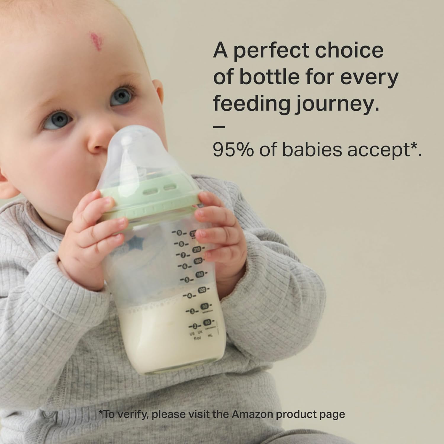 Tommee Tippee Glass Baby Bottle, 0m+, 250 ml - Image 6