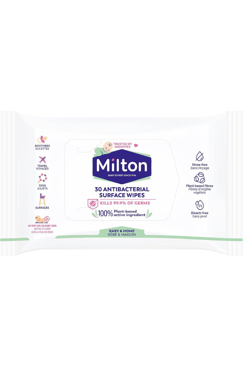 Milton Antibacterial Surface Wipes 30 Wipes